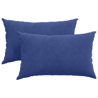 vidaXL Sofakissen 2 Stück Polizeiblau 50 x 30 cm Cordstoff