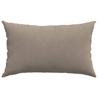 vidaXL Sofakissen 2 Stück Taupe 50 x 30 cm Stoff