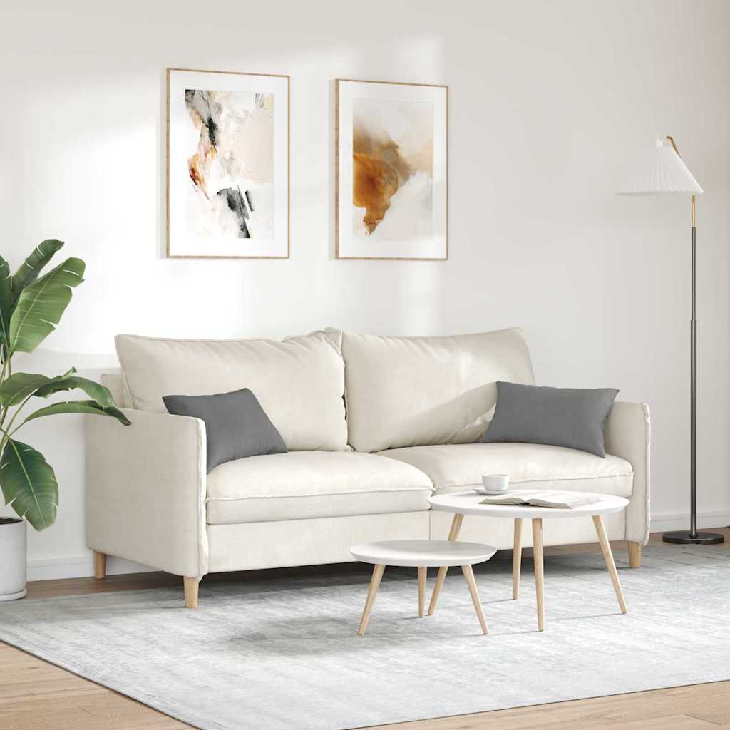 vidaXL Sofakissen 2 Stück Dunkelgrau 50 x 30 cm Stoff