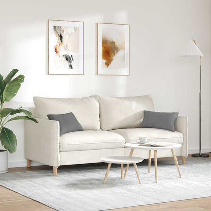 vidaXL Sofakissen 2 Stück Dunkelgrau 50 x 30 cm Stoff