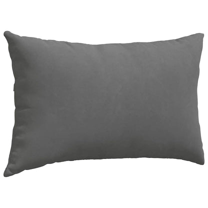 vidaXL Sofakissen 2 Stück Dunkelgrau 50 x 30 cm Stoff