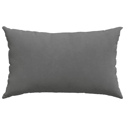vidaXL Sofakissen 2 Stück Dunkelgrau 50 x 30 cm Stoff