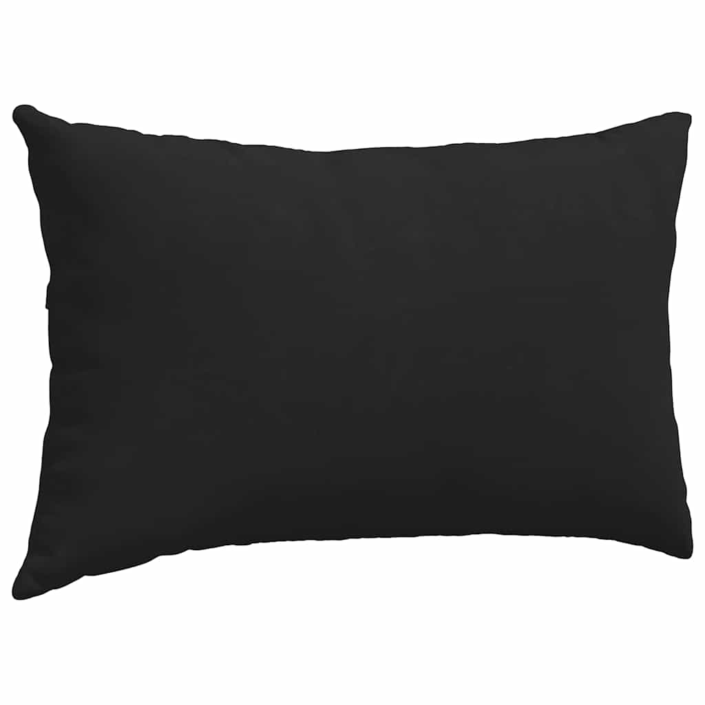 vidaXL Sofakissen 2 Stück Schwarz 50 x 30 cm Stoff