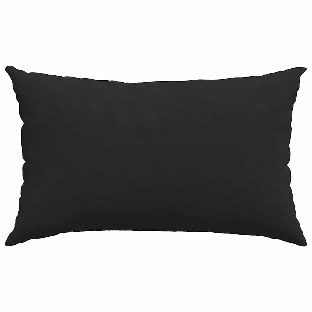 vidaXL Sofakissen 2 Stück Schwarz 50 x 30 cm Stoff