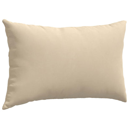 vidaXL Sofakissen 2 Stück Creme 50 x 30 cm Stoff