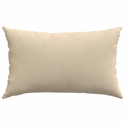 vidaXL Sofakissen 2 Stück Creme 50 x 30 cm Stoff