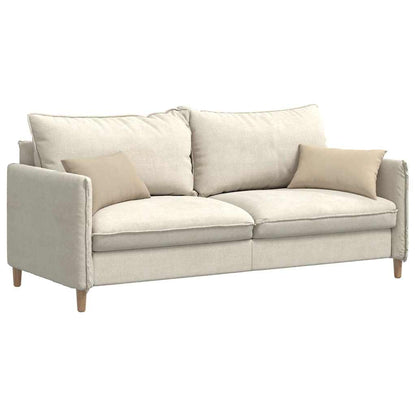 vidaXL Sofakissen 2 Stück Creme 50 x 30 cm Stoff
