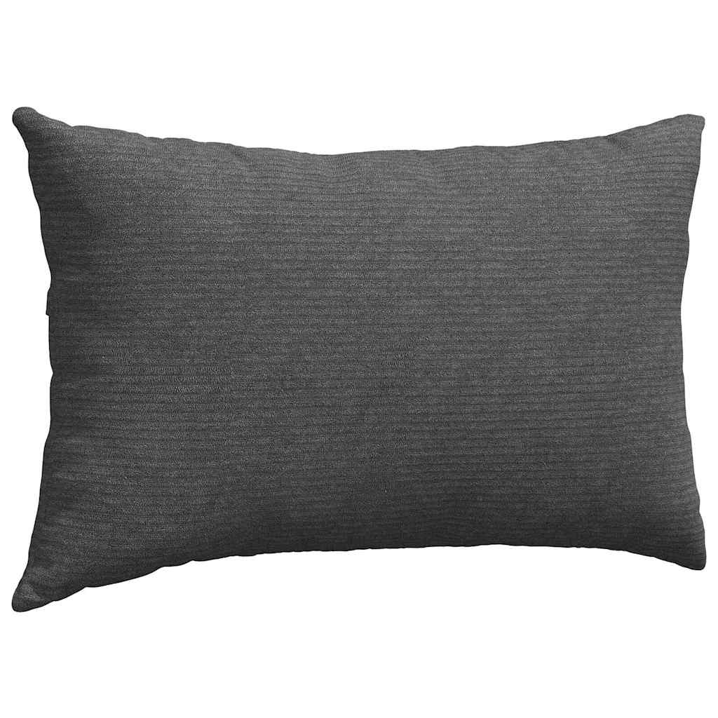 vidaXL Sofakissen 2 Stück Dunkelgrau 50 x 30 cm Cordstoff