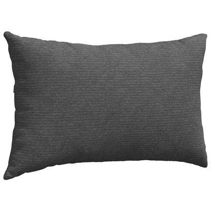 vidaXL Sofakissen 2 Stück Dunkelgrau 50 x 30 cm Cordstoff