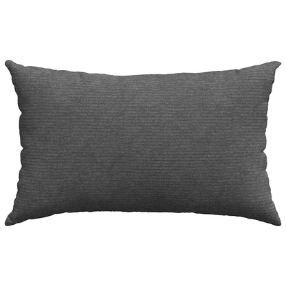 vidaXL Sofakissen 2 Stück Dunkelgrau 50 x 30 cm Cordstoff