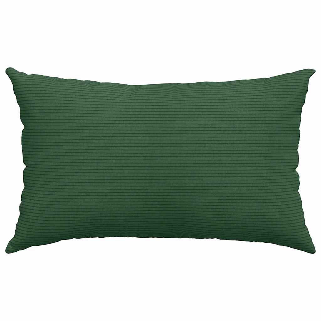 vidaXL Sofakissen 2 Stück Dunkelgrün 50 x 30 cm Cordstoff