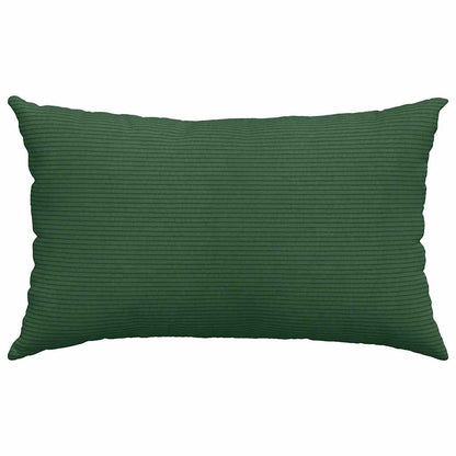 vidaXL Sofakissen 2 Stück Dunkelgrün 50 x 30 cm Cordstoff