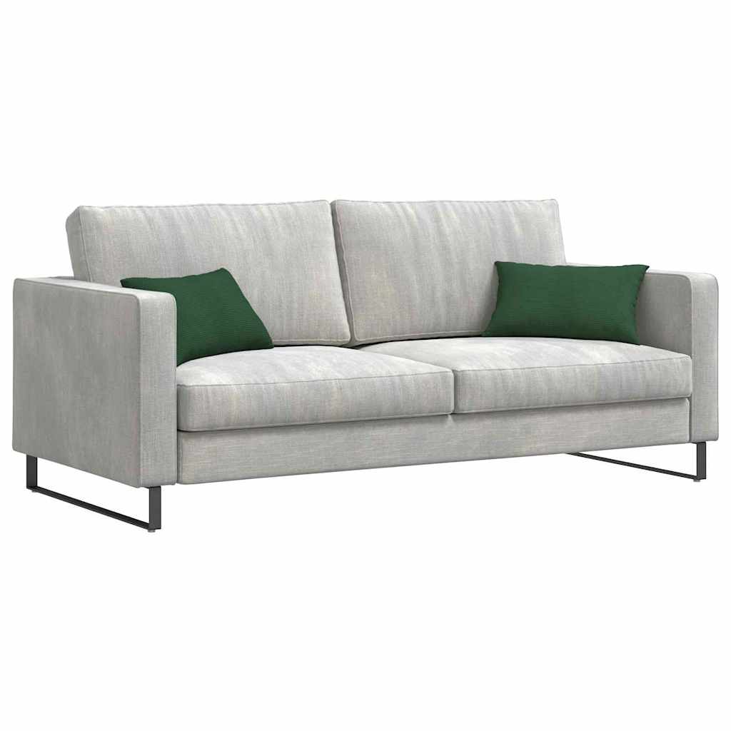 vidaXL Sofakissen 2 Stück Dunkelgrün 50 x 30 cm Cordstoff