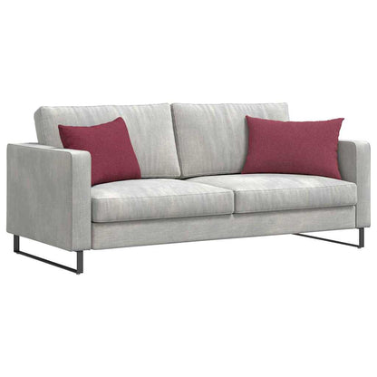 vidaXL Sofakissen 2 pcs Weinrot 60 x 40 cm Stoff