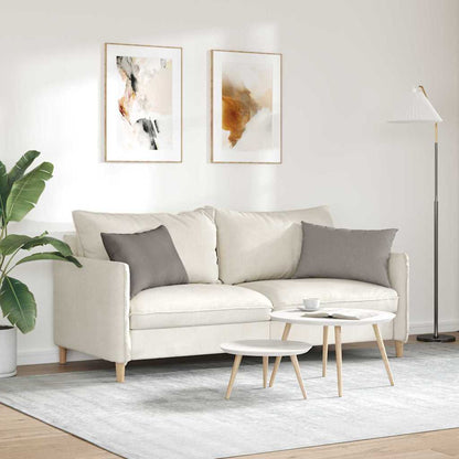 vidaXL Sofakissen 2 pcs Taupe 60 x 40 cm Stoff