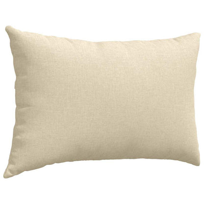 vidaXL Sofakissen 2 pcs Creme 60 x 40 cm Stoff