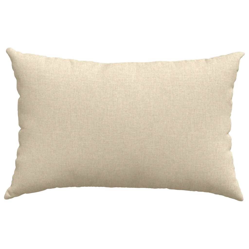 vidaXL Sofakissen 2 pcs Creme 60 x 40 cm Stoff