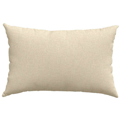 vidaXL Sofakissen 2 pcs Creme 60 x 40 cm Stoff