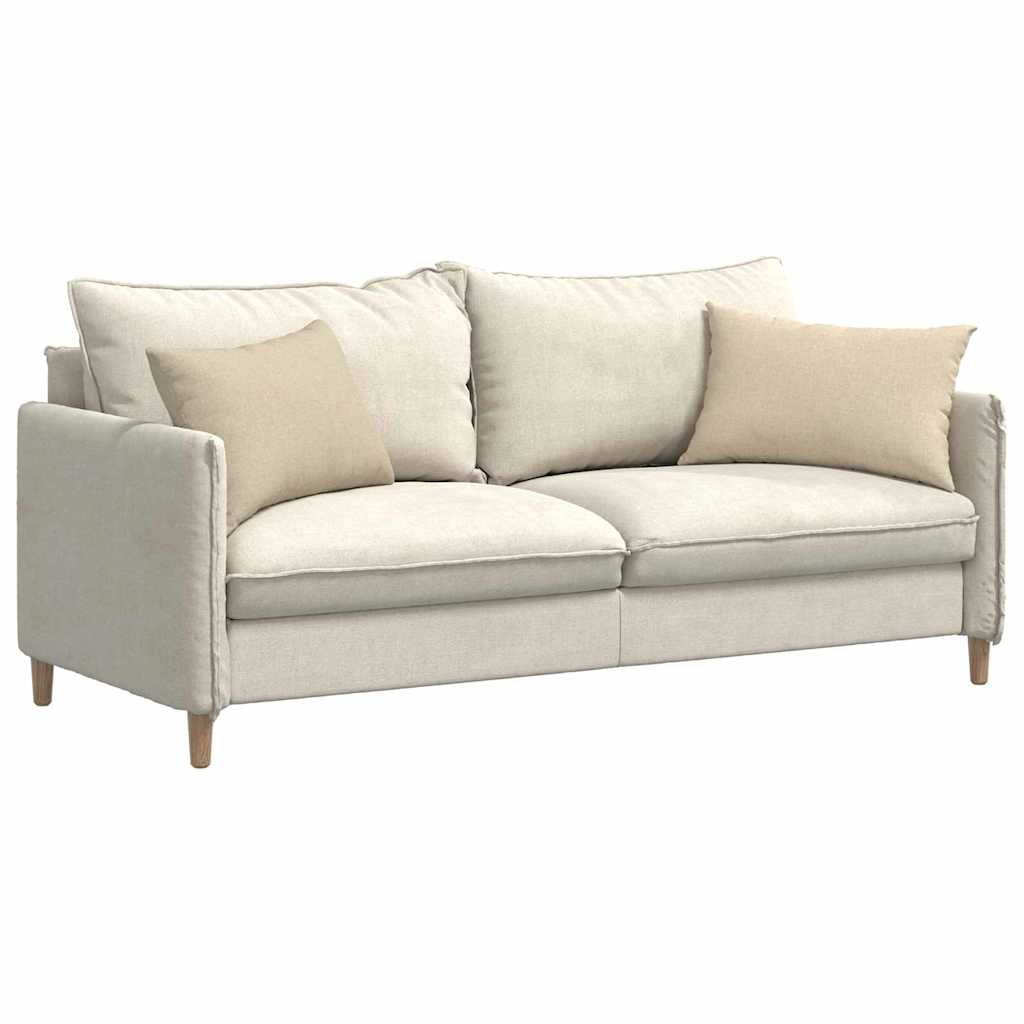 vidaXL Sofakissen 2 pcs Creme 60 x 40 cm Stoff