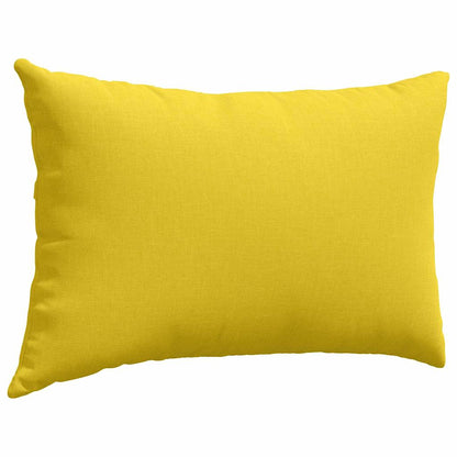 vidaXL Coussins de canapé 2 pcs Jaune clair 60 x 40 cm Tissu