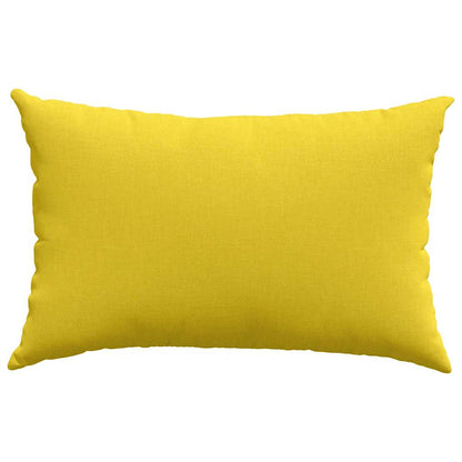 vidaXL Coussins de canapé 2 pcs Jaune clair 60 x 40 cm Tissu