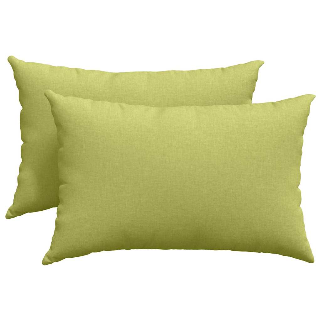 vidaXL Sofakissen 2 pcs Hellgrün 60 x 40 cm Stoff