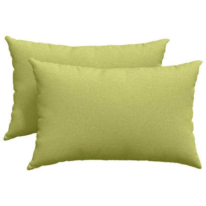 vidaXL Sofakissen 2 pcs Hellgrün 60 x 40 cm Stoff