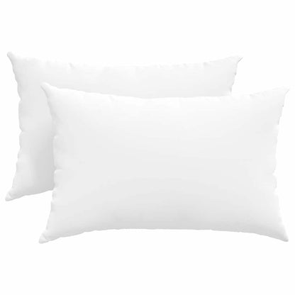 vidaXL Sofakissen 2 pcs Weiß 60 x 40 cm Stoff