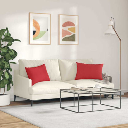 vidaXL Sofakissen 2 pcs Rot 60 x 40 cm Stoff