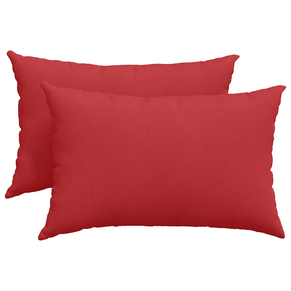 vidaXL Sofakissen 2 pcs Rot 60 x 40 cm Stoff