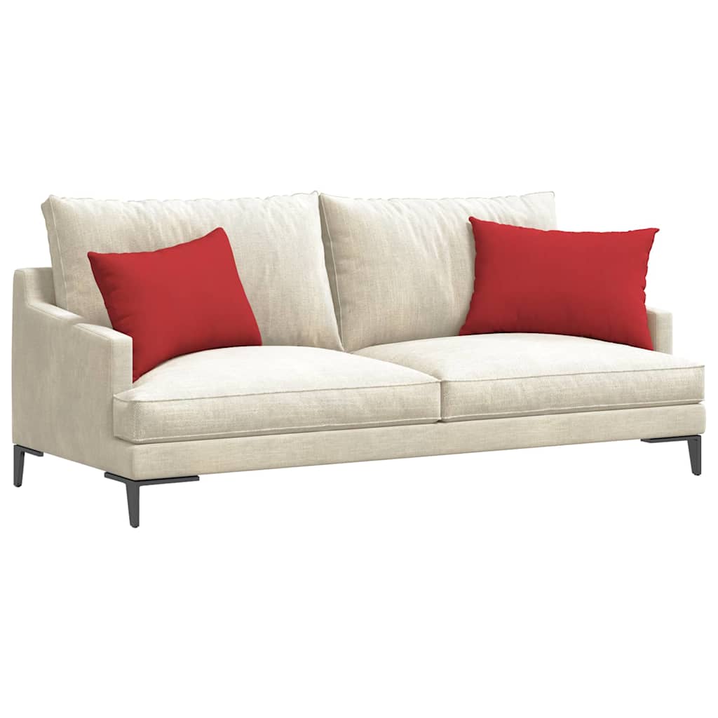 vidaXL Sofakissen 2 pcs Rot 60 x 40 cm Stoff