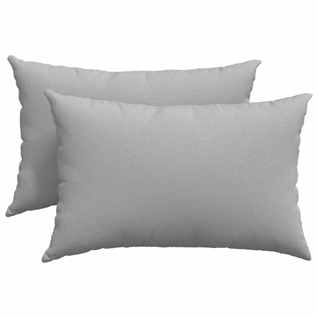vidaXL Sofakissen 2 pcs Wolkengrau 60 x 40 cm Stoff