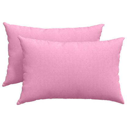 vidaXL Coussins de canapé 2 pcs Rose 60 x 40 cm Tissu