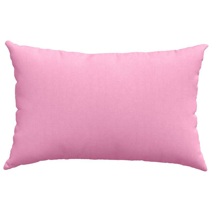 vidaXL Coussins de canapé 2 pcs Rose 60 x 40 cm Tissu