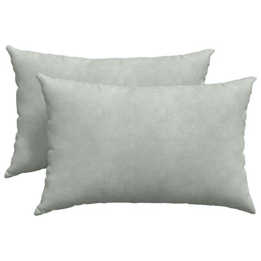 vidaXL Coussins de canapé 2 pcs Gris clair 60x40 cm Tissu côtelé