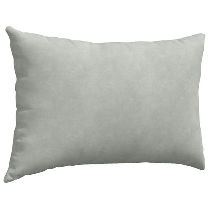 vidaXL Coussins de canapé 2 pcs Gris clair 60x40 cm Tissu côtelé