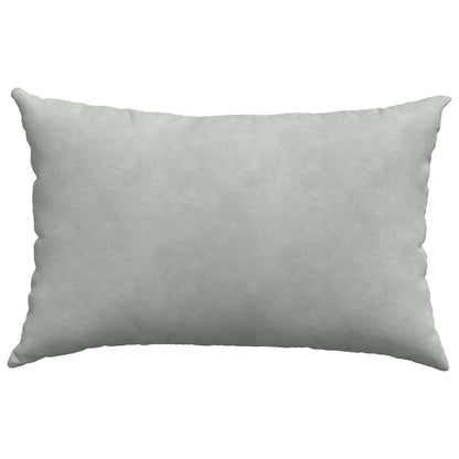 vidaXL Coussins de canapé 2 pcs Gris clair 60x40 cm Tissu côtelé