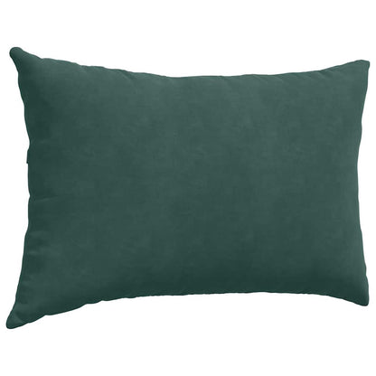 vidaXL Coussins de canapé 2 pcs Vert foncé 60 x 40 cm Tissu en velours côtelé