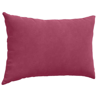 vidaXL Coussins de canapé 2 pcs Rouge bordeaux 60 x 40 cm Tissu côtelé