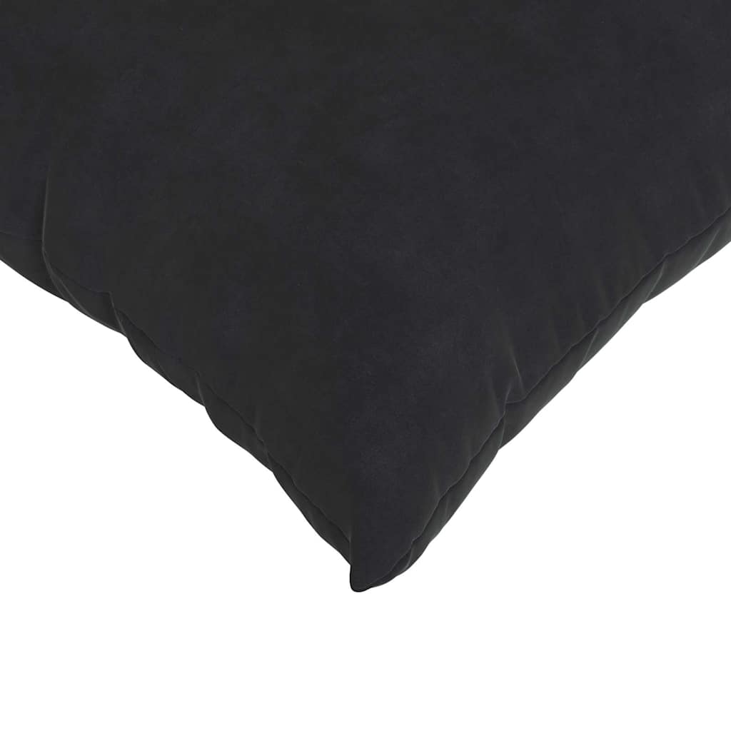 vidaXL Sofakissen 2 Stück Schwarz 60 x 40 cm Cordstoff