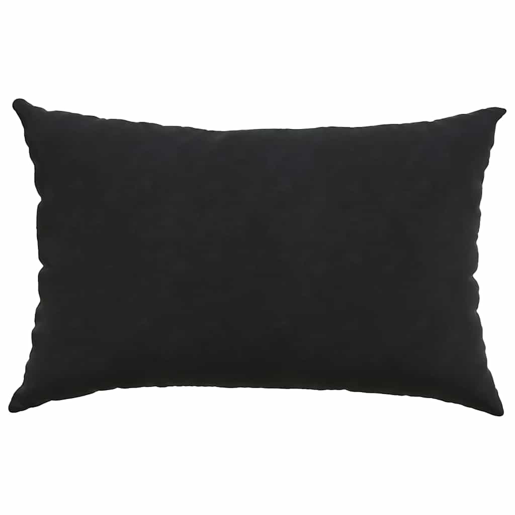 vidaXL Sofakissen 2 Stück Schwarz 60 x 40 cm Cordstoff