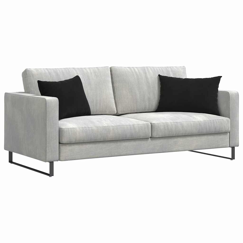 vidaXL Sofakissen 2 Stück Schwarz 60 x 40 cm Cordstoff