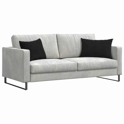vidaXL Sofakissen 2 Stück Schwarz 60 x 40 cm Cordstoff
