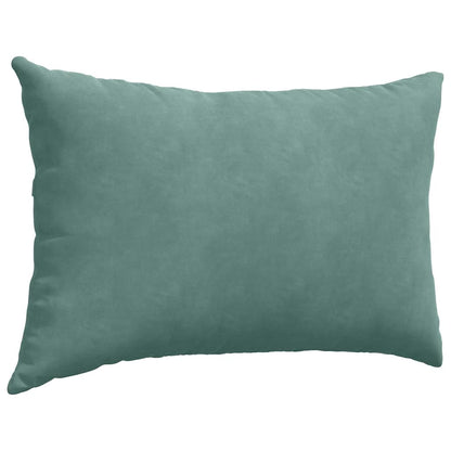 vidaXL Coussins de canapé 2 pcs Vert mer 60 x 40 cm Tissu en velours côtelé