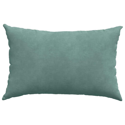 vidaXL Coussins de canapé 2 pcs Vert mer 60 x 40 cm Tissu en velours côtelé