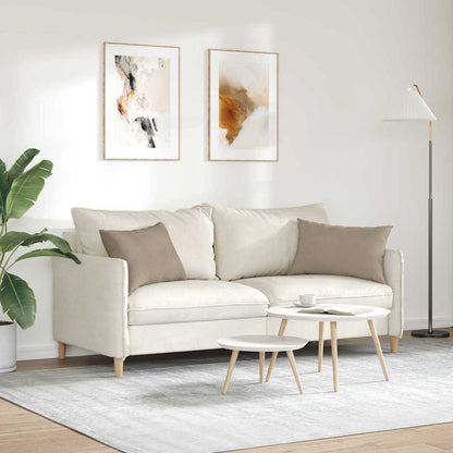 vidaXL Coussins de canapé 2 pcs Taupe 60 x 40 cm Tissu