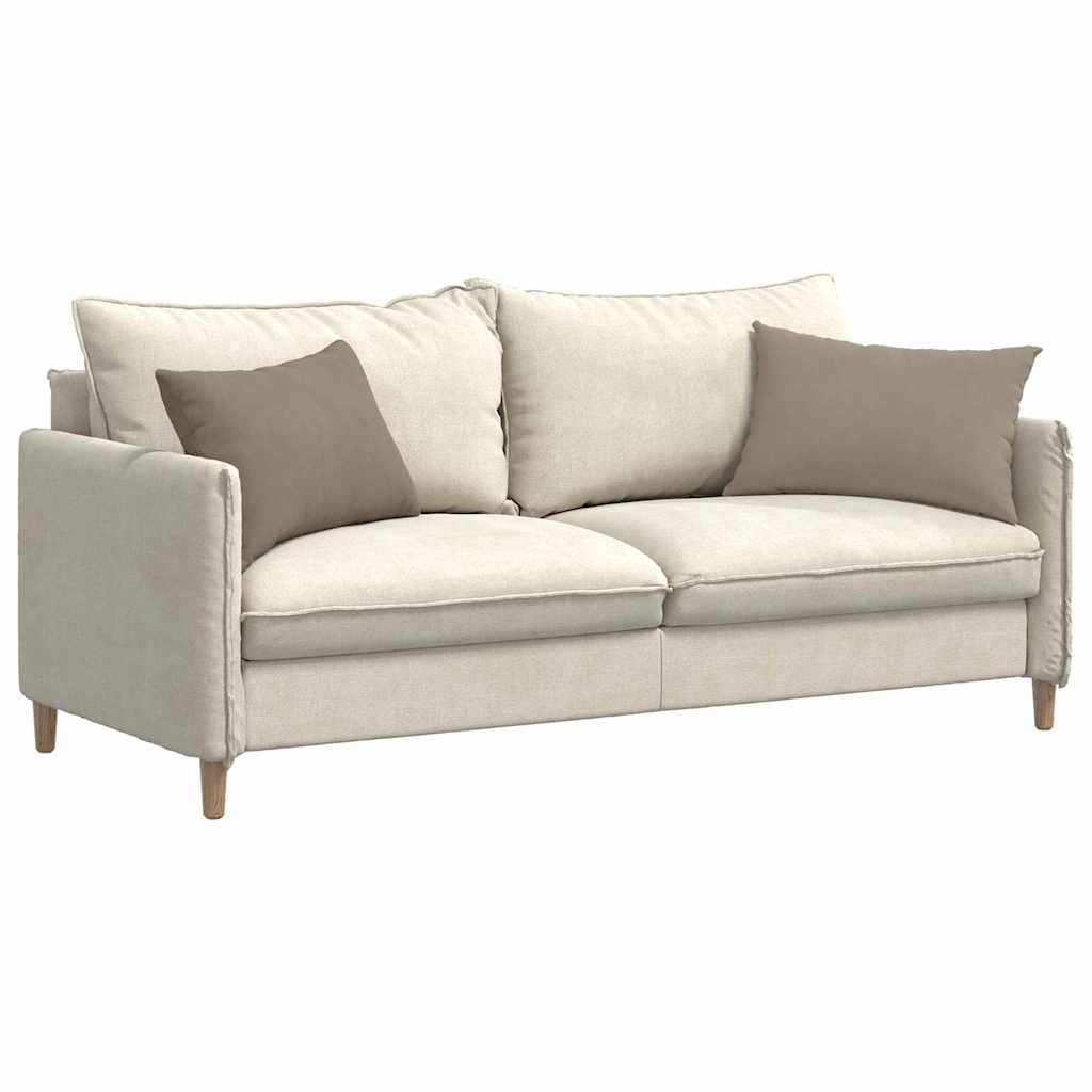 vidaXL Coussins de canapé 2 pcs Taupe 60 x 40 cm Tissu