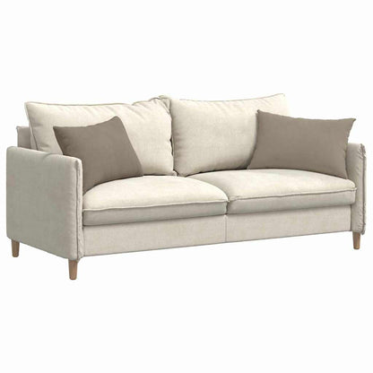 vidaXL Coussins de canapé 2 pcs Taupe 60 x 40 cm Tissu