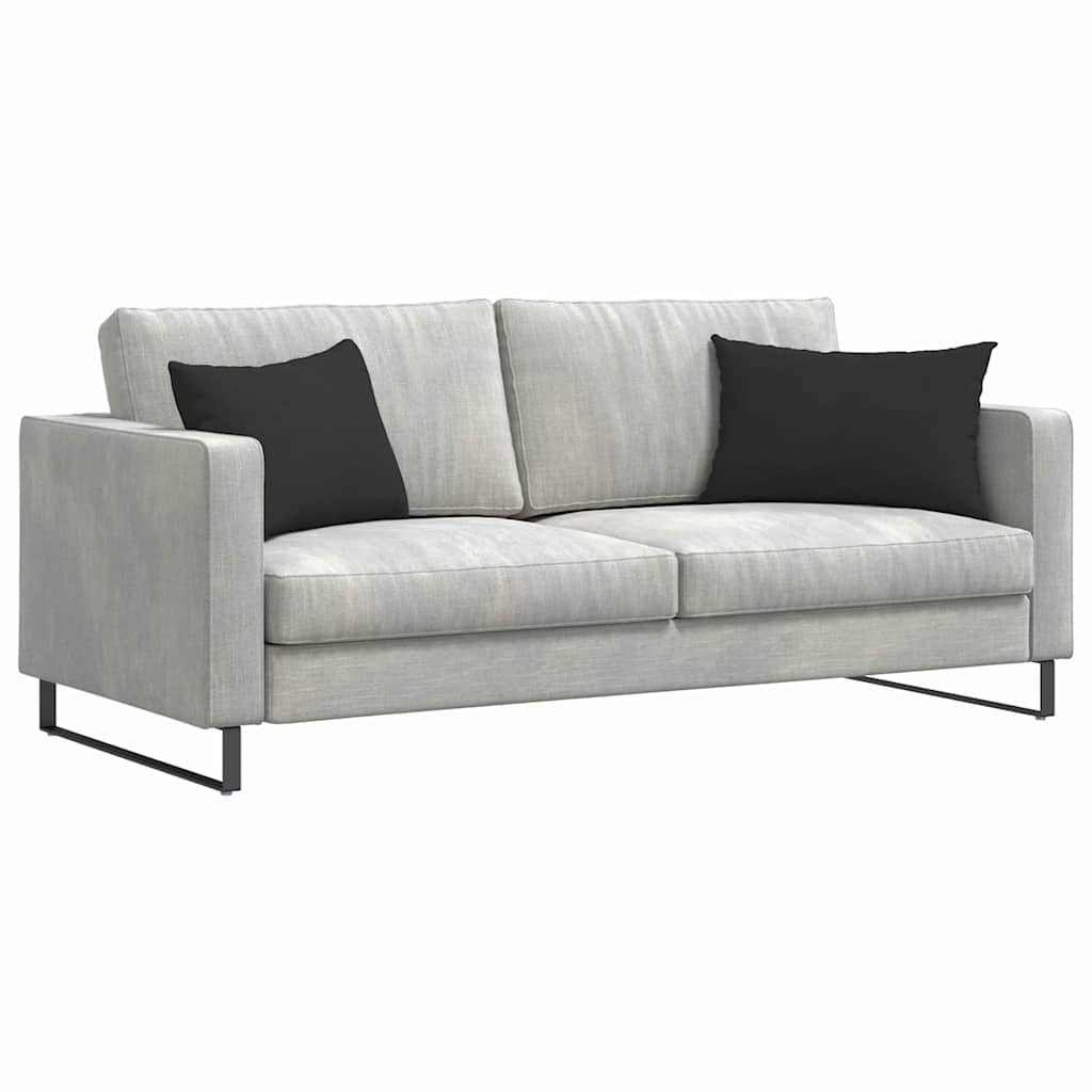 vidaXL Coussins de canapé 2 pcs Noir 60 x 40 cm Tissu