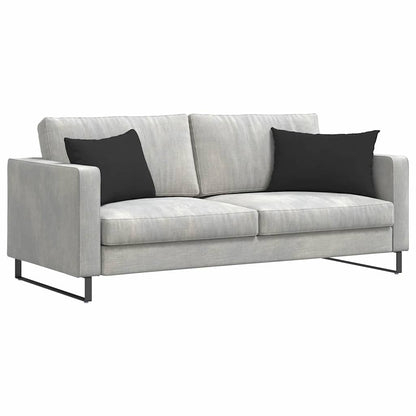 vidaXL Coussins de canapé 2 pcs Noir 60 x 40 cm Tissu